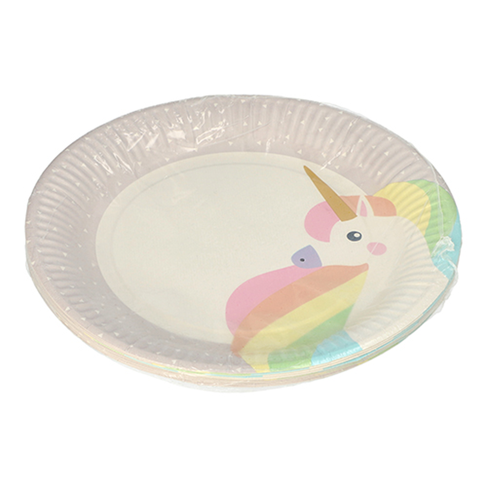 Papstar Teller, Pappe rund Ø 23 cm "Unicorn"
