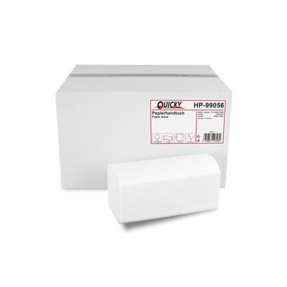 Plock Handtuch V-Falz 24x21 cm, 2-lg.,