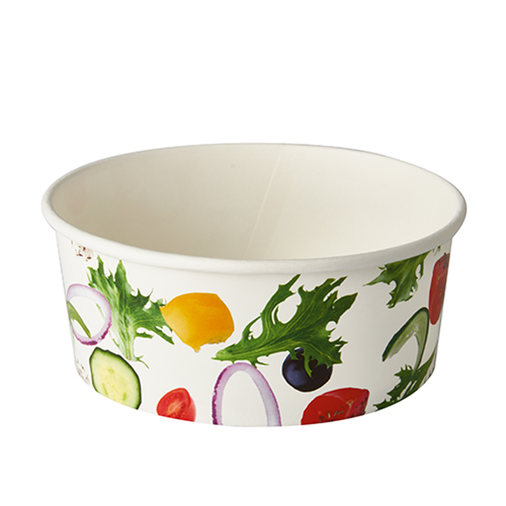 Papstar Salatschalen, Pappe "To Go" 750 ml Ø 15 cm · 6 cm "Salad"