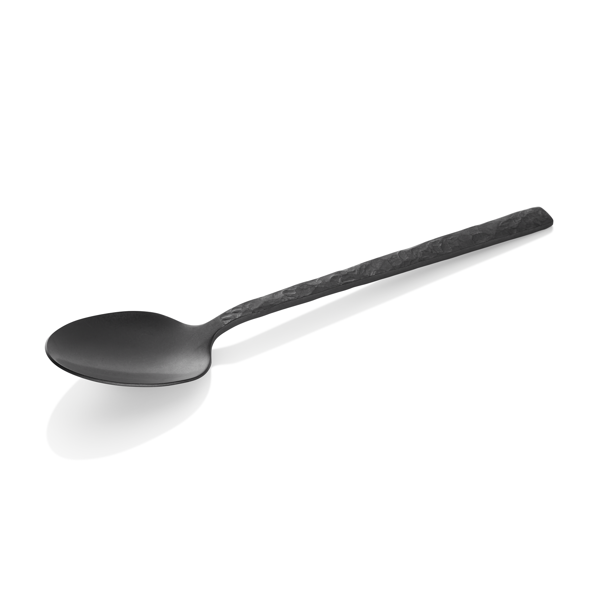 WAS Menülöffel SLATE, 20 cm, mit schwarzer PVD Beschichtung, Oberfläche in Schie