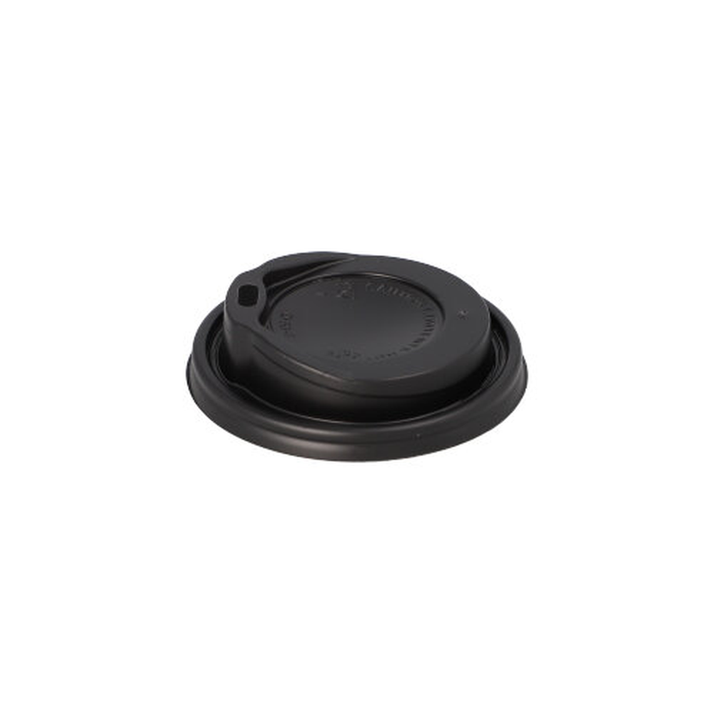 Papstar Dom-Deckel, PS "To Go" rund Ø 8 cm · 2,4 cm schwarz