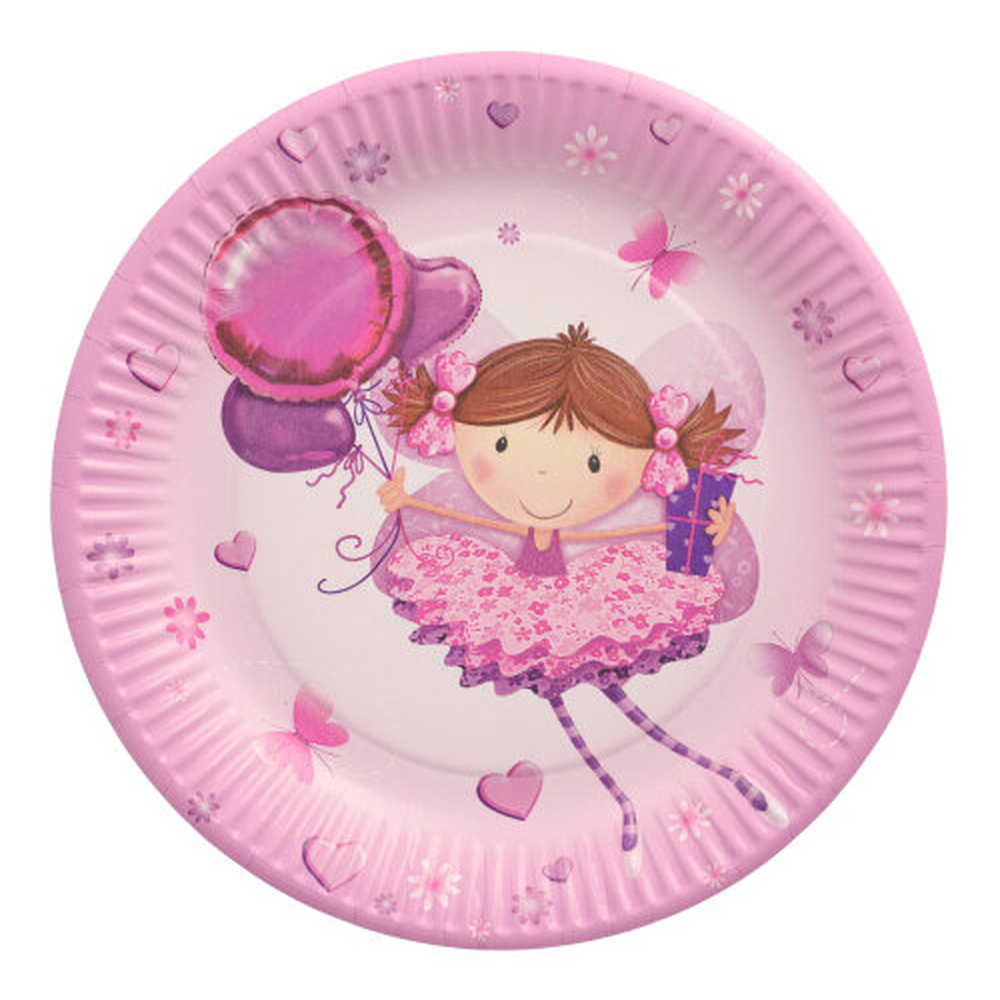 Papstar Teller, Pappe rund Ø 23 cm "Little Dancer"