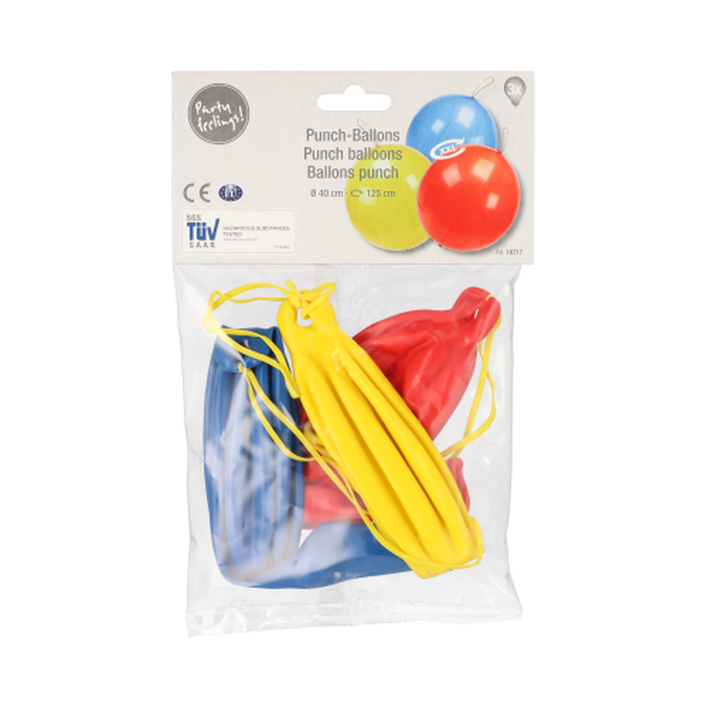 Papstar Punch Ballons Ø 40 cm farbig sortiert