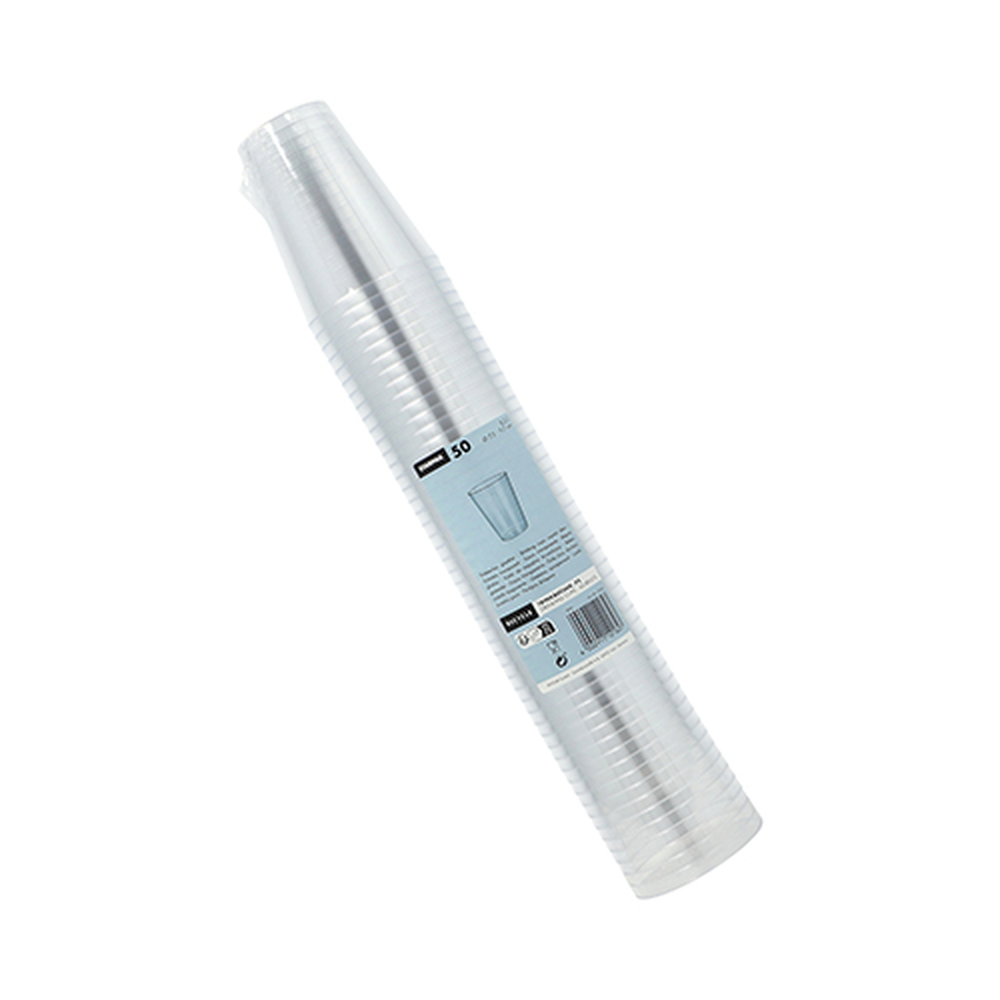 Papstar Trinkbecher, PS 0,2 l Ø 7,5 cm · 9,7 cm glasklar