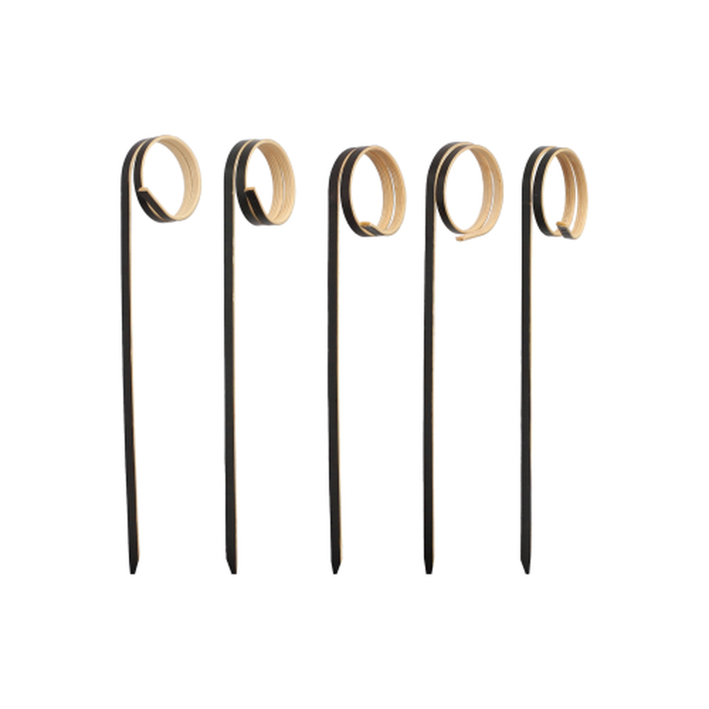Papstar Fingerfood - Picker 11 cm schwarz "Twister"