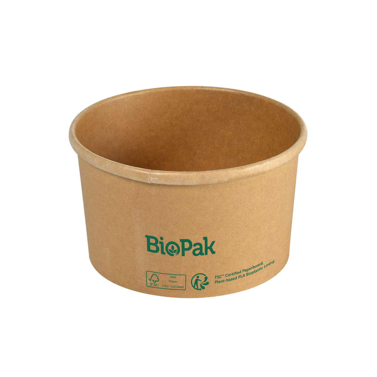 Duni Bowl Ronda SLIM Karton/PLA Braun 550ml 117 x 117 x 74 mm