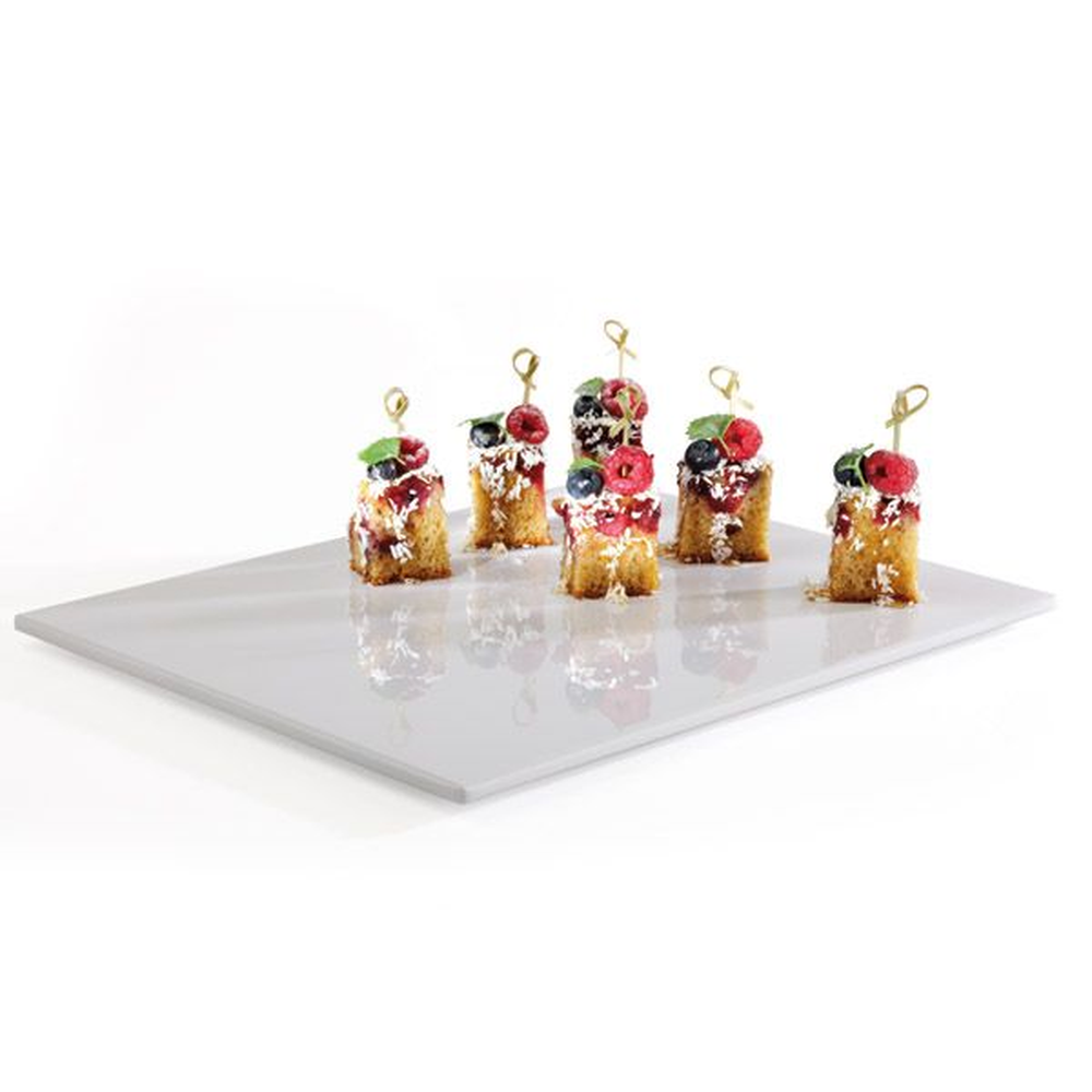 APS GN 1/2 Tablett -ZERO- 32,5 x 26,5 cm, H: 1,5 cm , Melamin, weiß