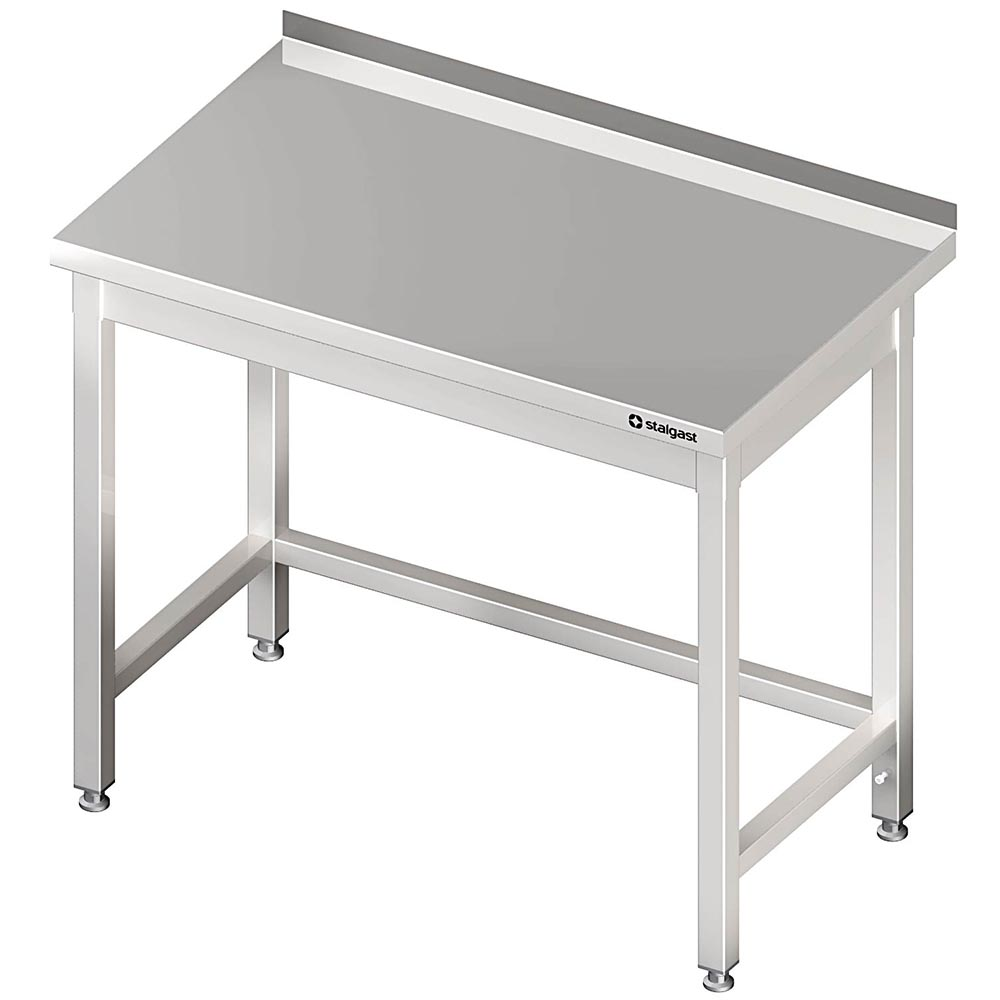 Stalgast Arbeitstisch ohne Grundboden, 1200x600x850 mm, mit Verstrebung, mit Auf