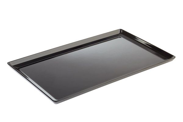 APS Tablett GN 1/1 -FLOAT- 53 x 32,5 cm, H: 3 cm , Melamin, schwarz