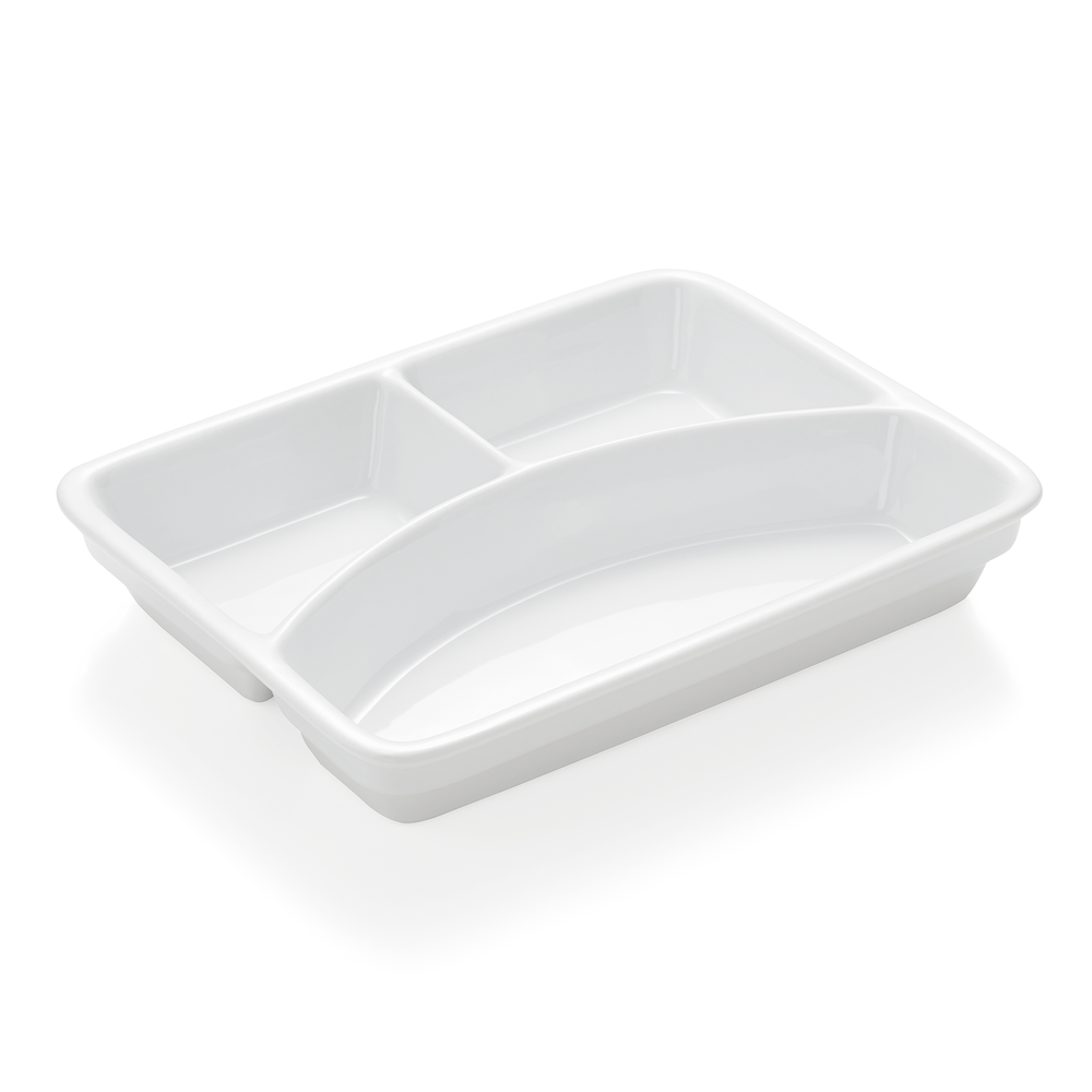 WAS Abteilschale Set HAMBURG SYSTEM, 23,5 x 17,5 x 3,7 cm, 2-fach Unterteilung, 