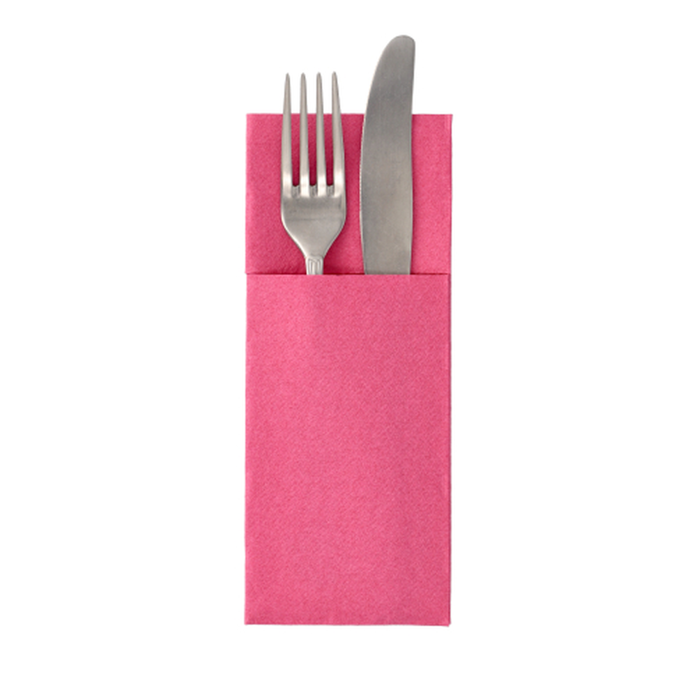 Papstar Servietten "ROYAL Collection" 40 cm x 30 cm fuchsia mit Besteckfalz