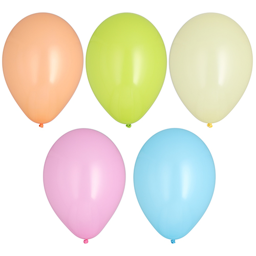 Papstar Luftballons Ø 25 cm farbig sortiert "Pastel"