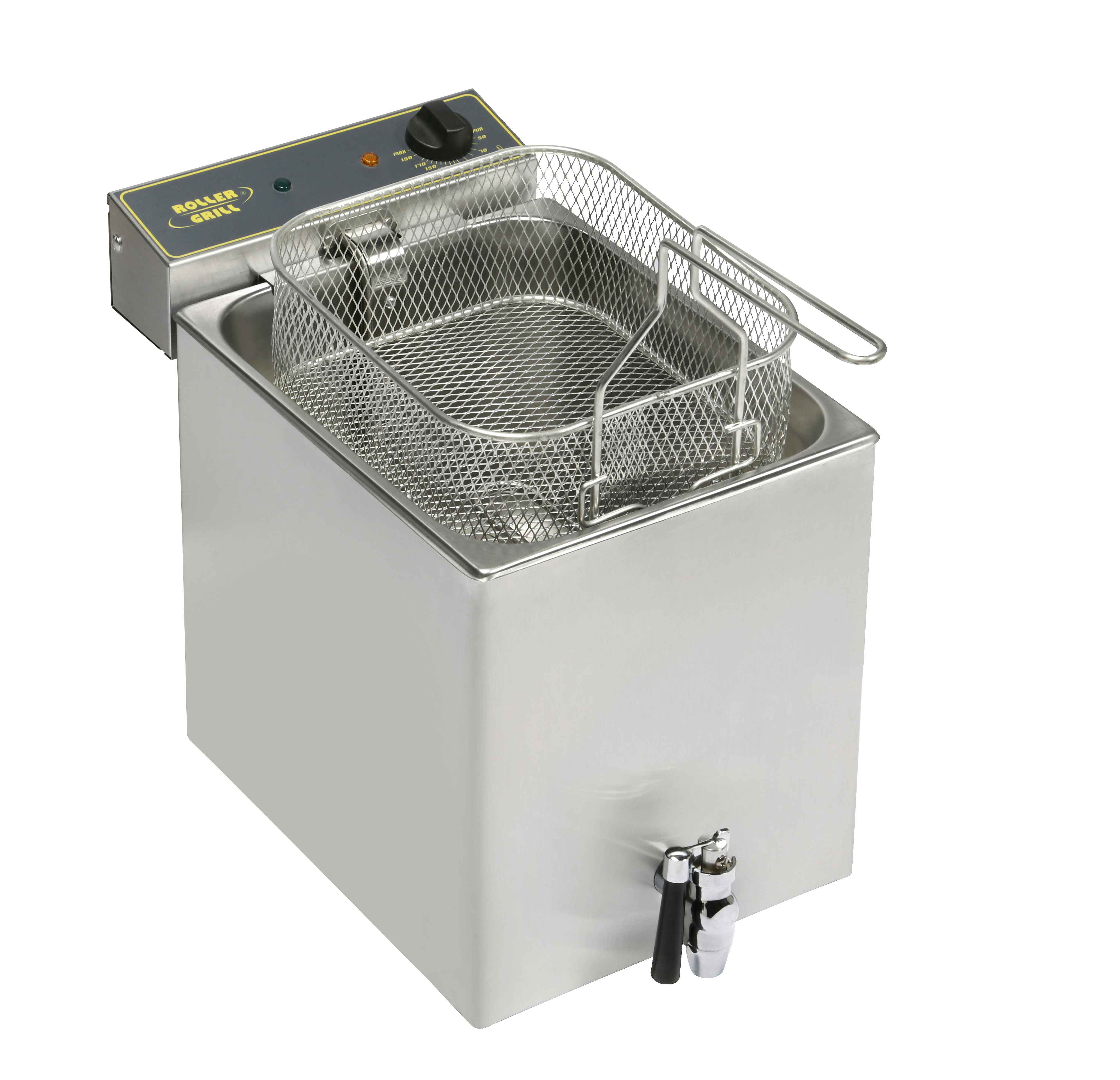 Stalgast ROLLER GRILL Fritteuse mit Ablasshahn, 12 Liter