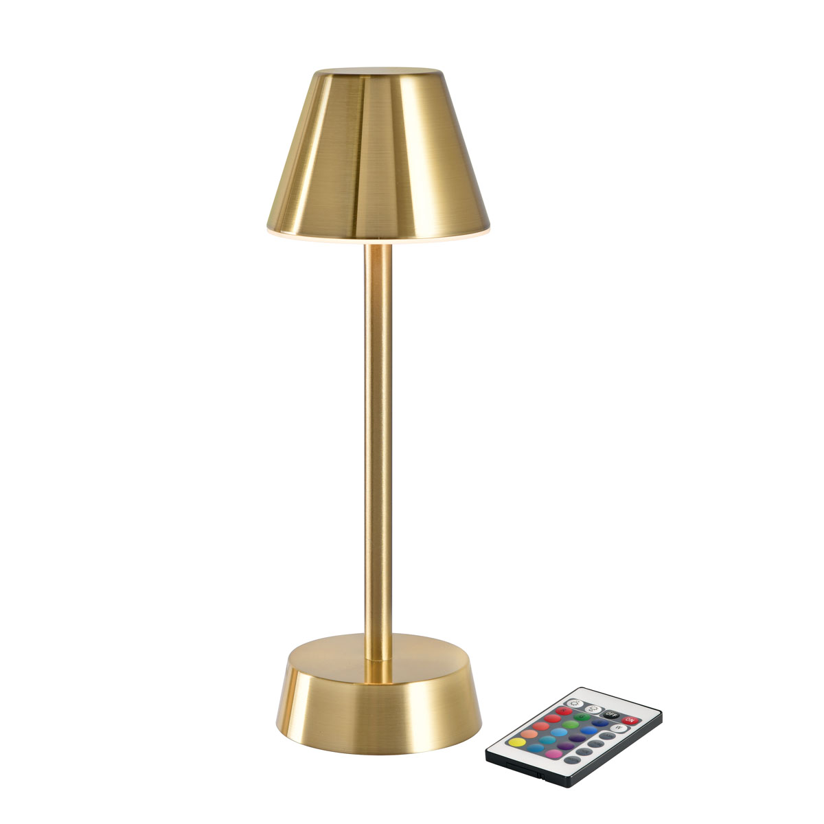 Duni LED Lampen kabellos wiederaufladbar Zelda 33 cm x Ø 10,9 cm brass