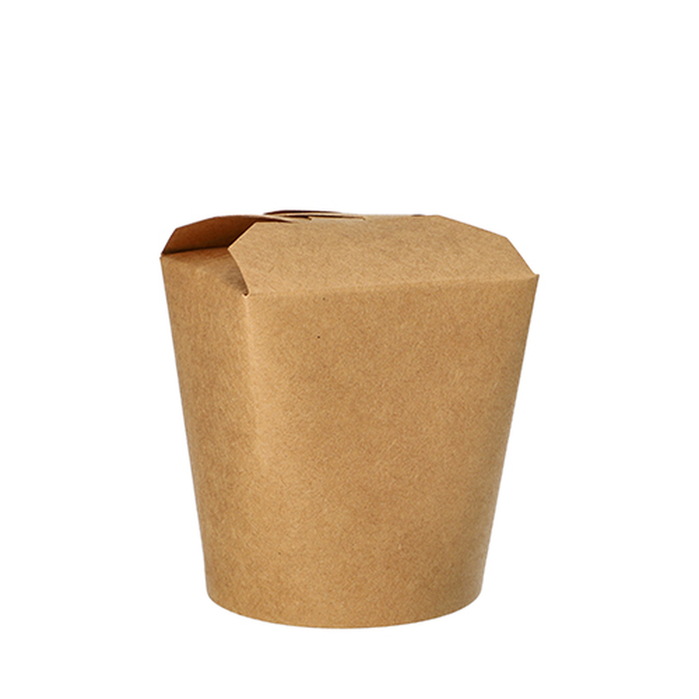 Papstar Snackboxen, Pappe rund 470 ml 9,8 cm x 8,2 cm x 7 cm braun