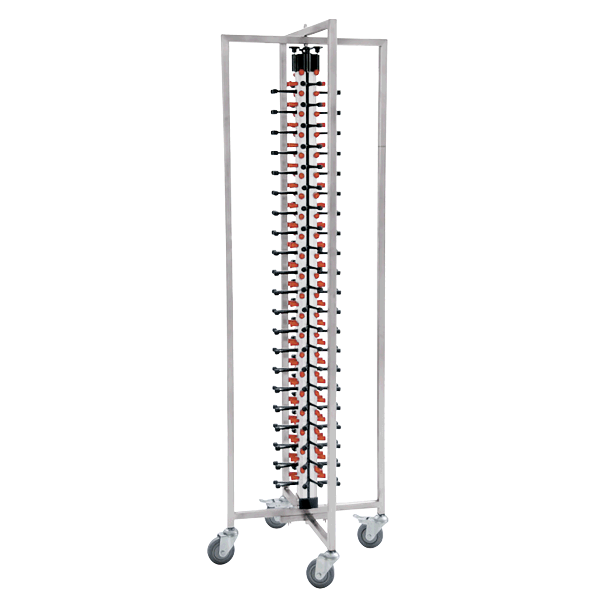 WAS Tellerstapelsystem für 84 Teller, 65 x 59 x 188 cm, Aluminium, Stahl, ABS Ku