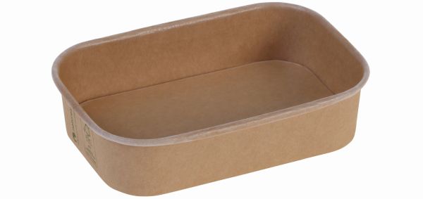 Pacovis Schale Kraft/PLA, 500ml, 173x120x40mm, naturesse