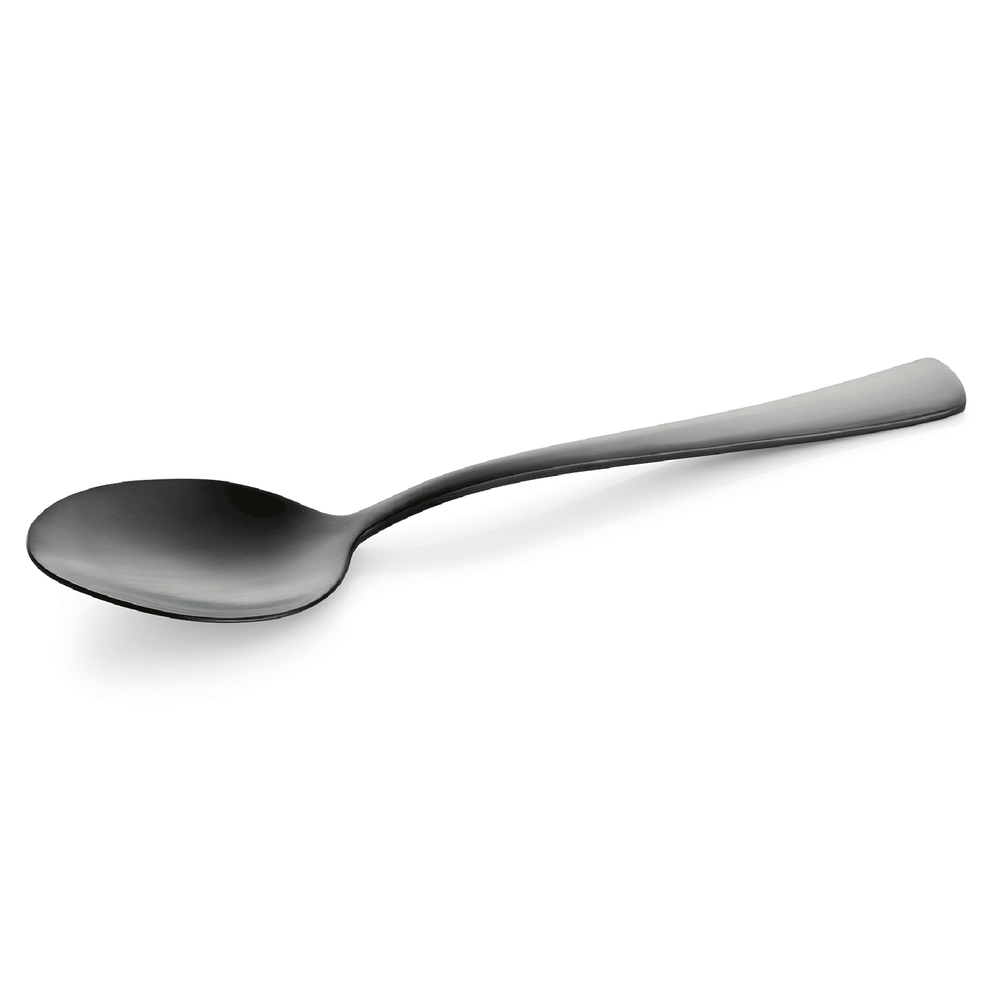WAS Menülöffel HAMBURG FRESH, 19,5 cm, schwarz, matte PVD Beschichtung, Set á 12