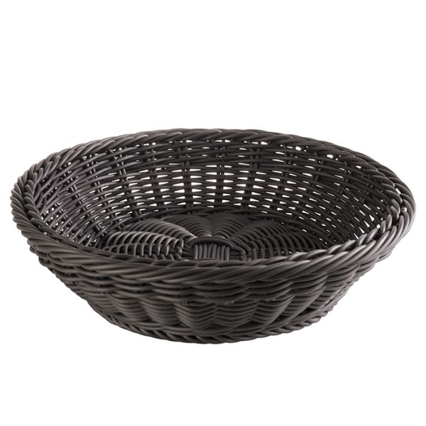 APS Korb, rund Ø 29 cm, H: 7 cm , Polypropylen, schwarz