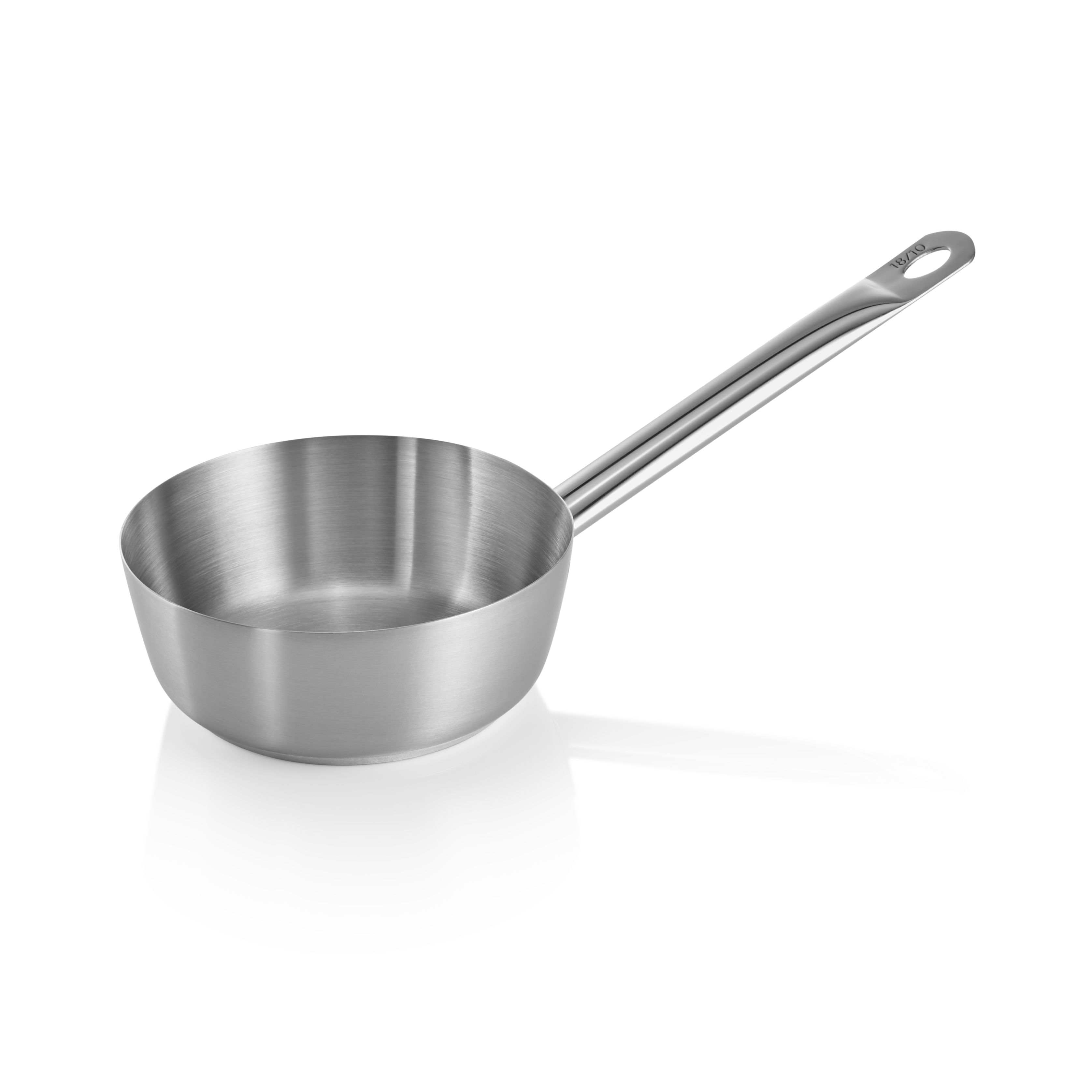 WAS Sauteuse COOKWARE 21, Ø 16 cm, 1 ltr., mit glattem Rand, Chromnickelstahl 18
