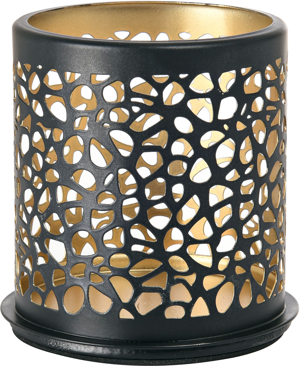 Duni Kerzenhalter Safari Giraffe 75 x 75 mm schwarz, Metall