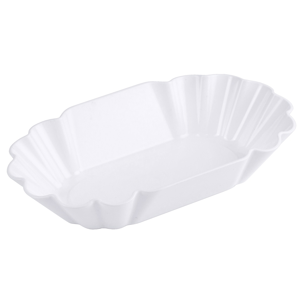 Contacto Pommes frites-Schale 14 cm / weiß Länge: 14 cm, Breite: 9 cm, Höhe: 3 c