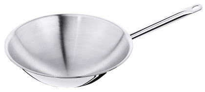 Contacto Wok Edelstahl mehrschichtig runder Boden Ø 360 mm