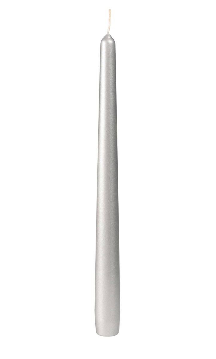 Duni Spitzkerzen, ca. 6,5h 260 x 22 mm silber