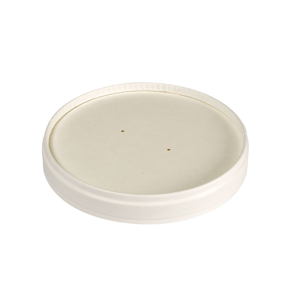 Duni Deckel Karton SLIM Karton/PLA Weiß 350/550/750/950ml 117 x 117 x 19 mm