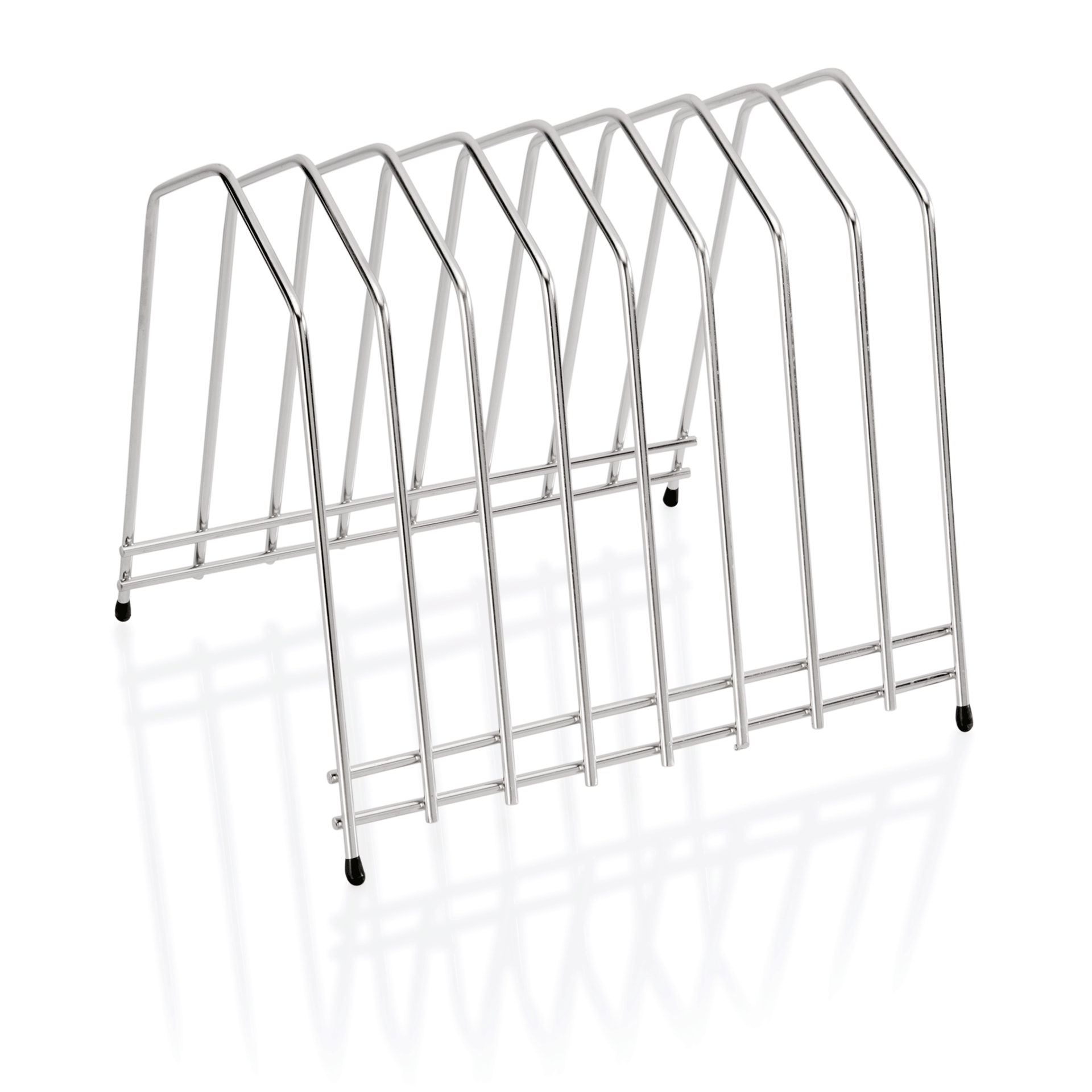 WAS Schneidbretthalter für 8 Bretter bis max. 3 cm, 29,5 x 26 x 26 cm, Chromnick