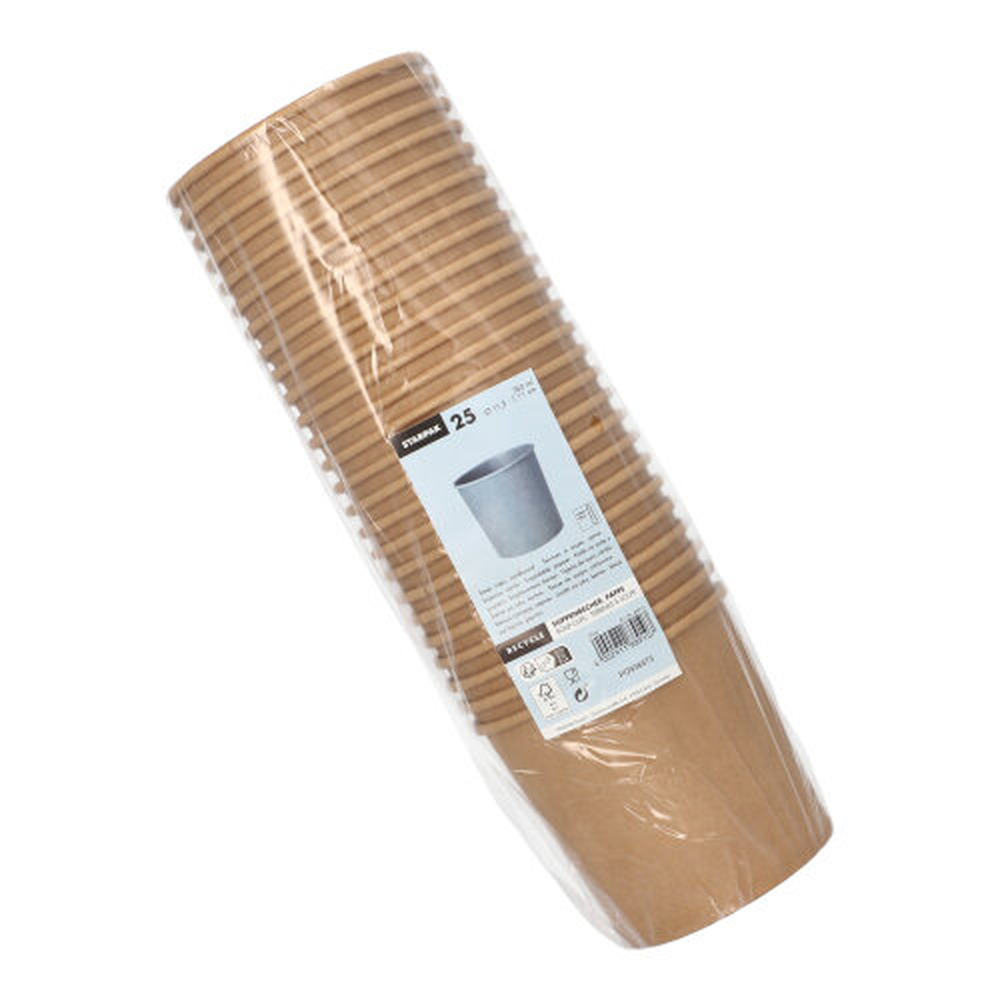 Papstar Suppenbecher, Pappe rund 760 ml Ø 11,5 cm · 11 cm braun