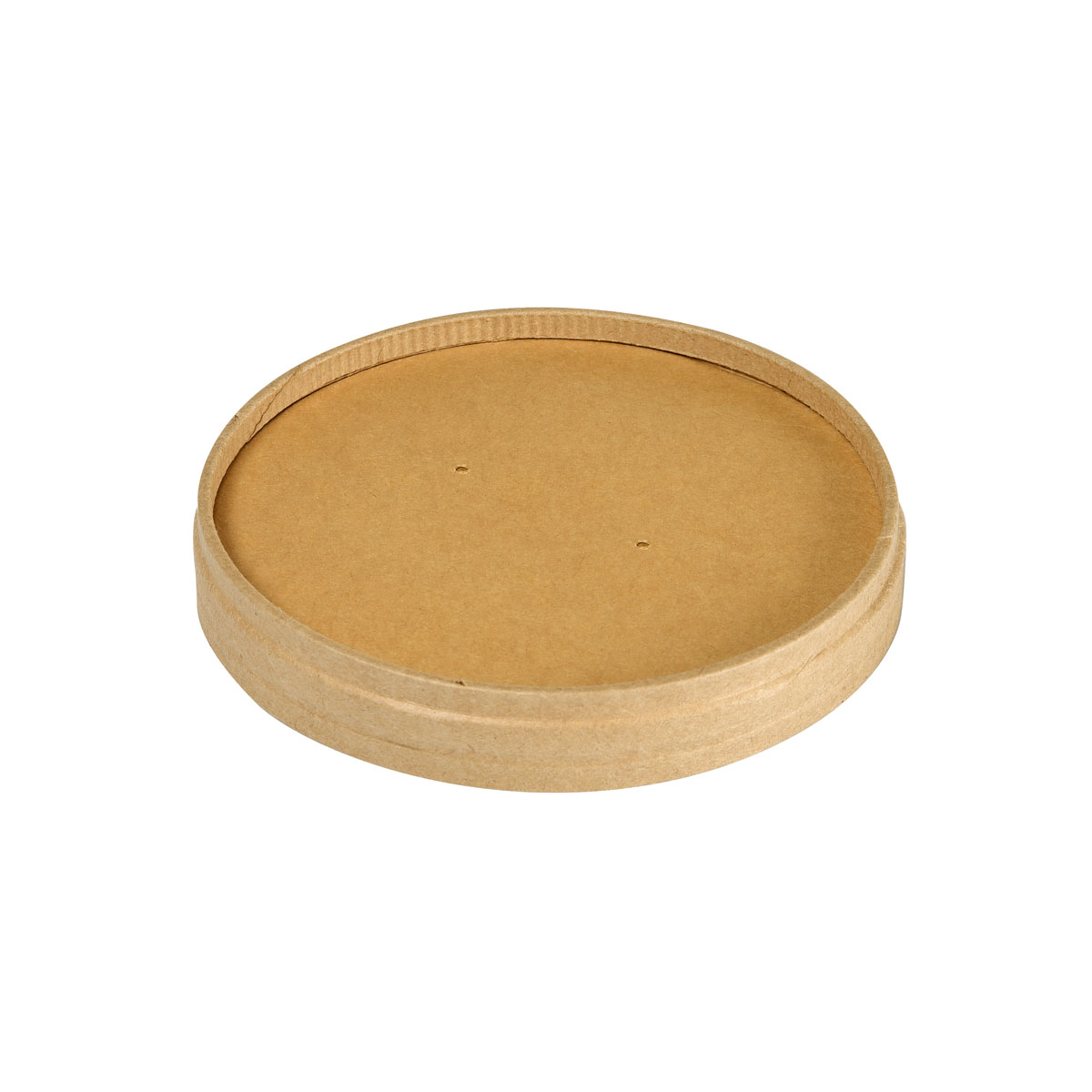 Duni Deckel Karton Ronda SHORT Karton/PLA Braun 480ml 98 x 98 x 17 mm