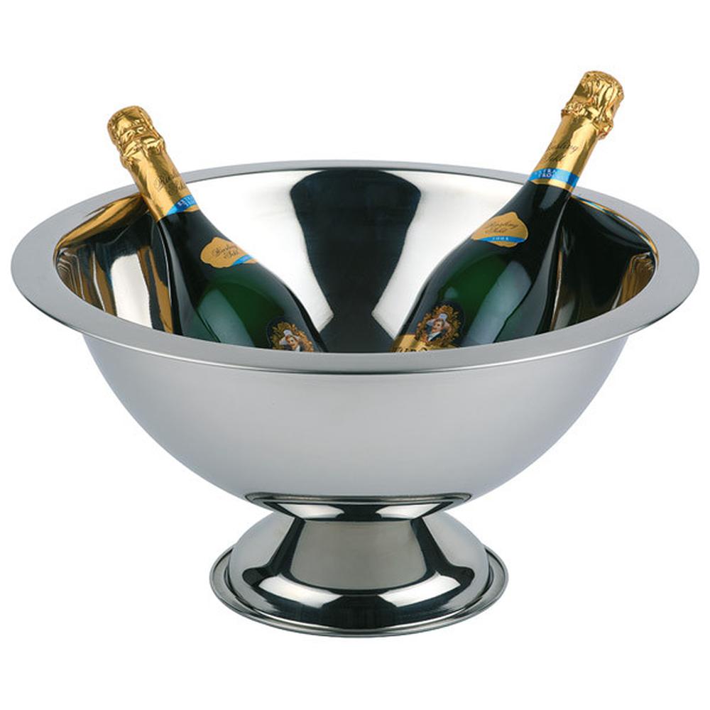 APS Champagnerkühler Ø 45 cm, H: 23 cm, 12 Liter , Edelstahl, hochglanzpoliert
