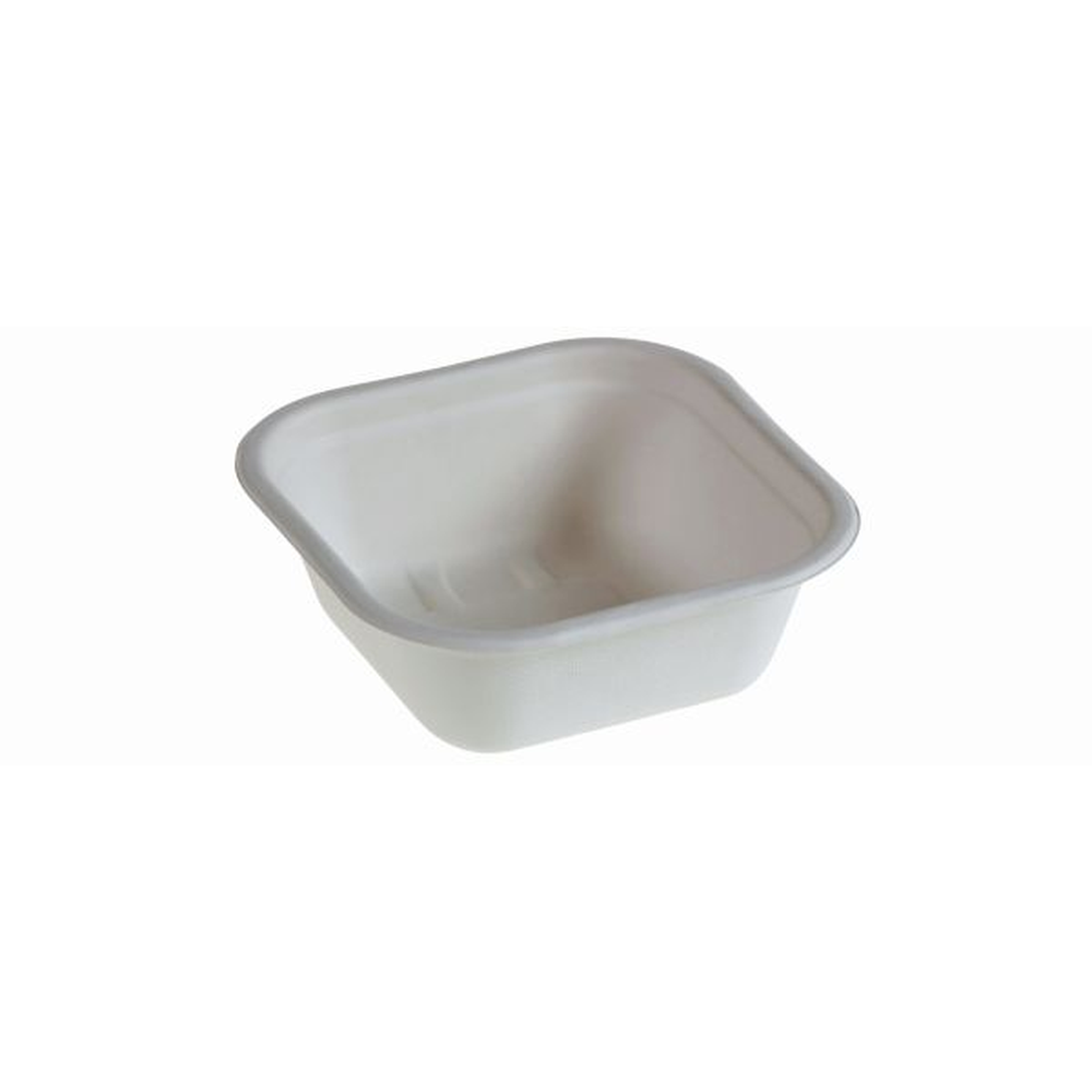 Pacovis Schale 580ml quadratisch, naturesse 155x155x56mm