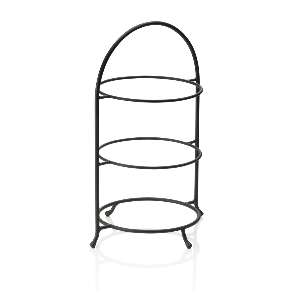 WAS Etagere, 3-stufig, 46,5 x 33 cm, schwarz pulverbeschichtet, Stahl