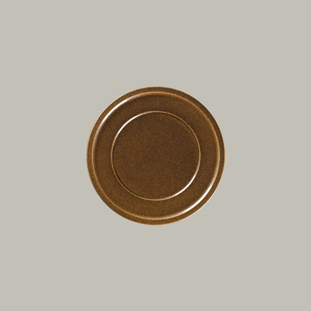 RAK Teller flach mit Rand - rust Serie: Ease Ø 23.7 cm / Ht. 2.2 cm