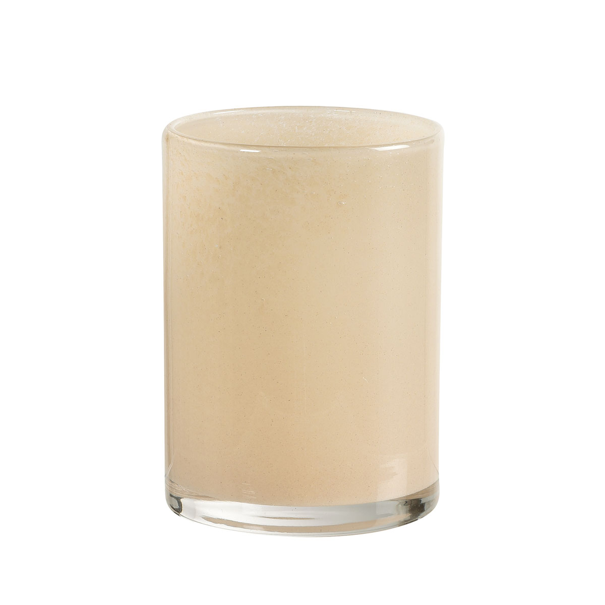 Duni Kerzenhalter für LED Sets Silky 115 x 85 mm beige Glas