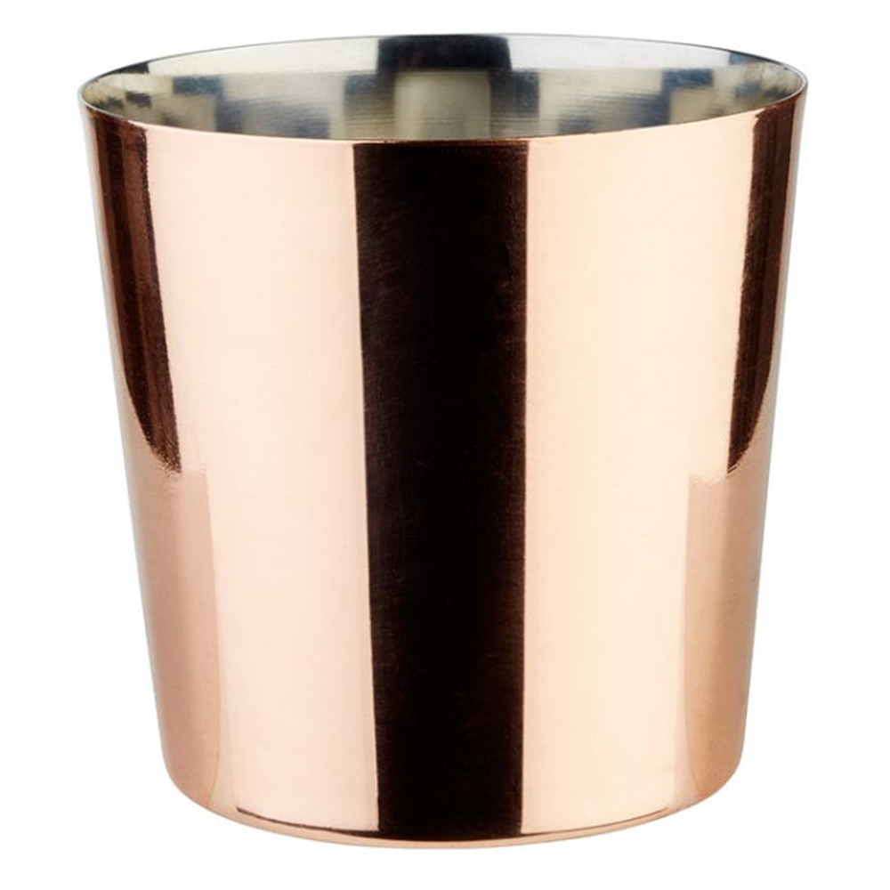APS Servier-Eimer / -Becher Ø 8,5 cm, H: 8,5 cm , Edelstahl, Kupfer-Look