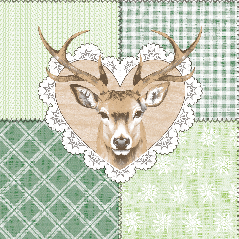 Mank Serviette Abigail 40 x 40 cm 1/4 Falz