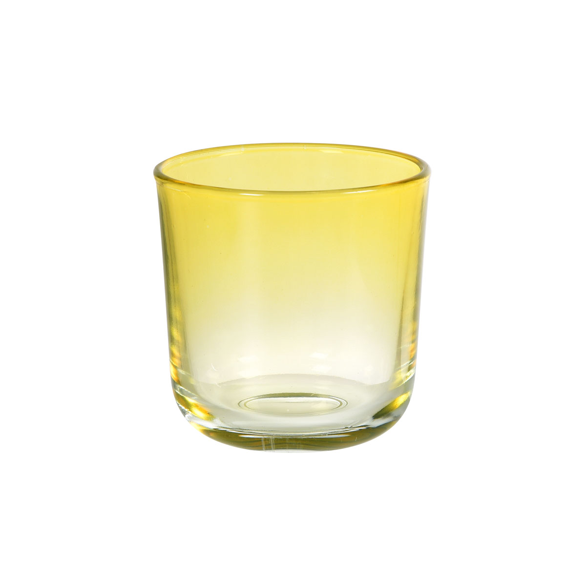 Duni Switch & Shine Kerzenhalter Ouri 81 x Ø 72,5 mm gelb Glas
