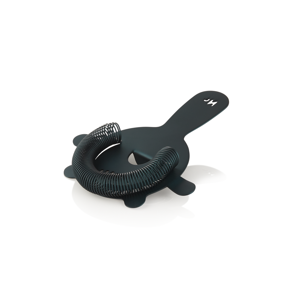 WAS Barsieb NOCTURN mit Feder, 4 Zinken, Ø 8 cm, blau matt - HLC, Chromnickelsta