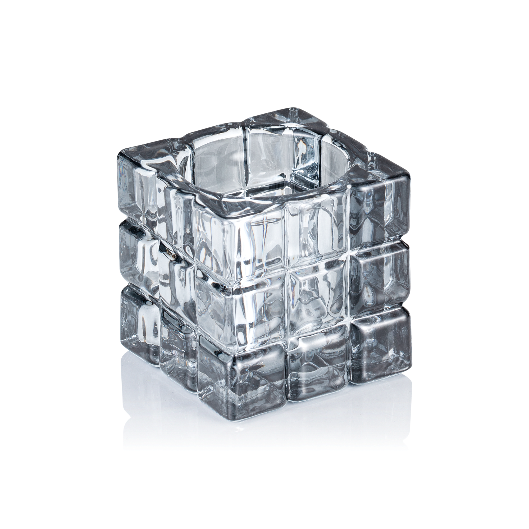 WAS Cube Smoke Grey YUYU, 6,5 x 6,5 x 6,5 cm, Glas