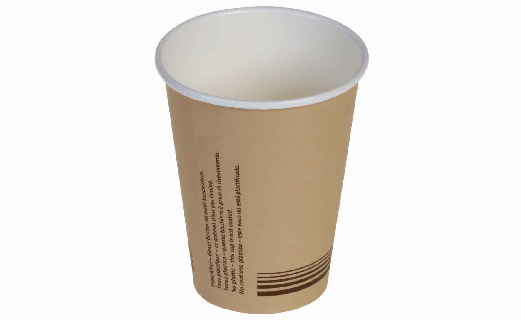 Pacovis Kaffeebecher 3dl, braun, Ø90mm, nicht Plastik-laminiert