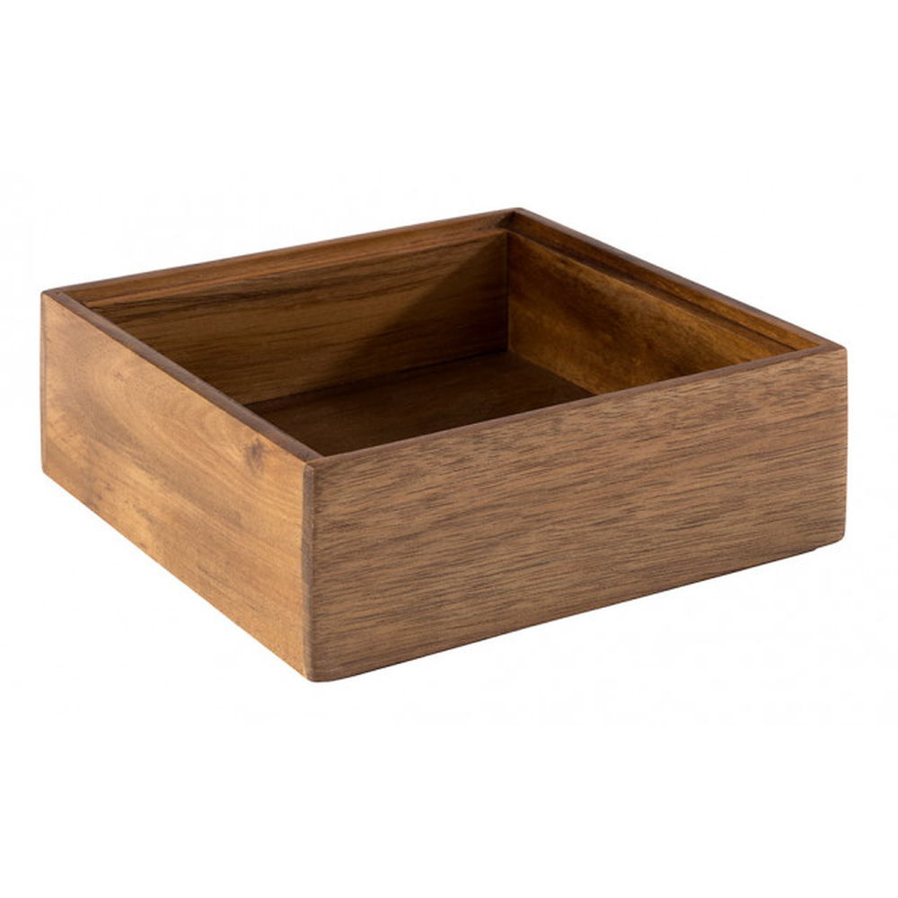 APS Holzbox -WOODY- 15 x 15 cm, H: 5,5 cm