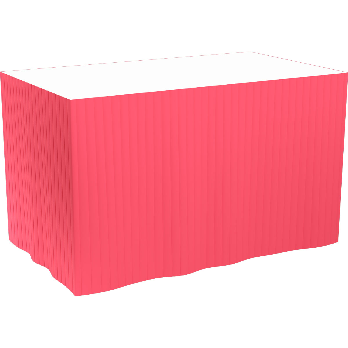 Duni Dunicel-Tableskirts, selbstklebend 72 cm, 5 Abschnitte à 4 m rot