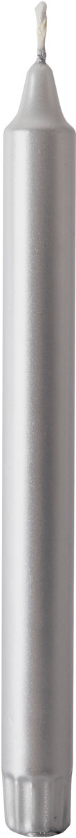 Duni Kronenkerzen 100% Stearin, 9h 250 x 22 mm silber