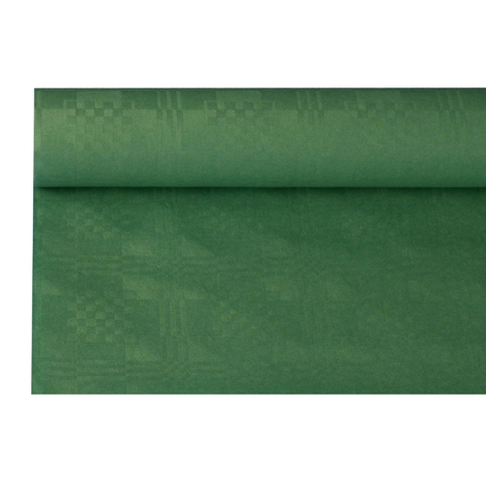 Papstar Papiertischtuch mit Damastprägung 8 m x 1,2 m dunkelgrün