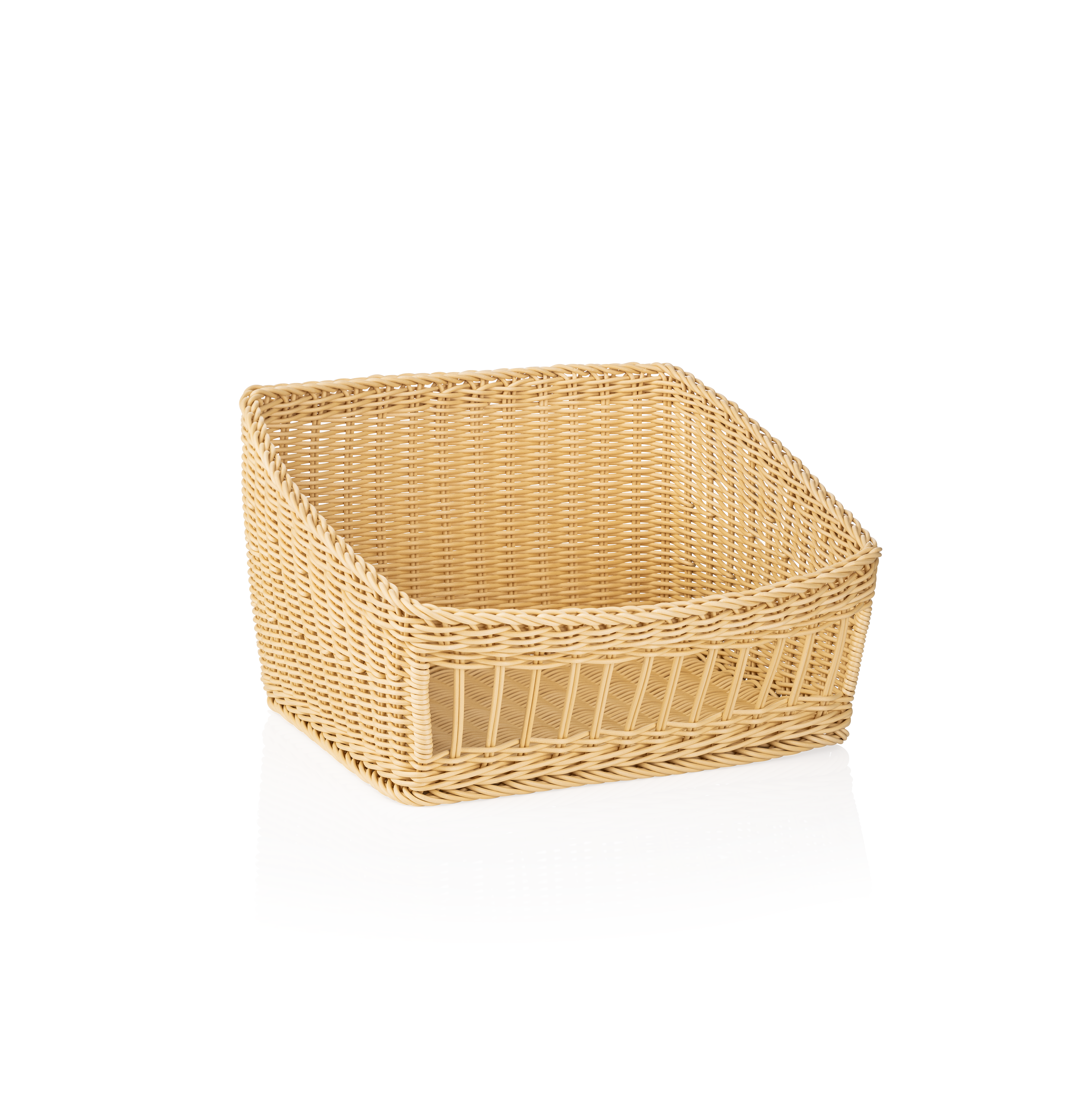 WAS Korb WEAVER PRO Systemkörbe, 45 x 40 x 27 cm, hellbeige, Polypropylen
