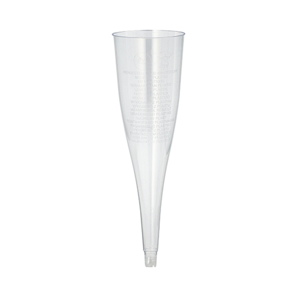 Papstar Stiel-Gläser (Oberteile) für Sekt, PS 0,1 l Ø 5 cm · 17,5 cm glasklar