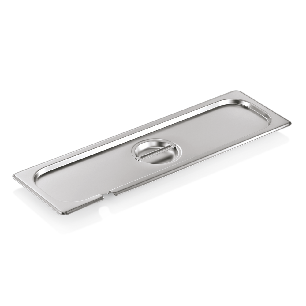 WAS GN Deckel GN SELECT 2/4, mit Löffelaussparung, Chromnickelstahl 18/8